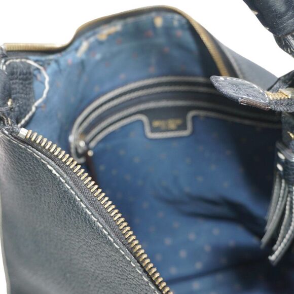 Kate Spade Black Pebbled Leather Bag with Tassel Keychain Accent - Picture 9 of 11